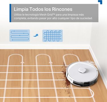 Робот-пилосос Tapo RV30 Max Plus з функцією миття та автоматичною станцією самостійного очищення, 5300Pa, LiDAR+IMU, голосове керування Alexa & Google Assistant, білий