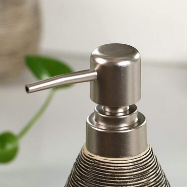 Набір для ванної кімнати з кераміки, 4 шт: дозатор для мила, мильниця, тримач для зубних щіток, стакан для зубної пасти, чорний, Middle