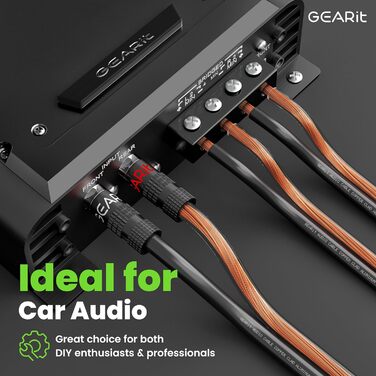 Кабель для акустики GearIT 12 AWG (30.48 м), чорний - для домашнього кінотеатру та авто