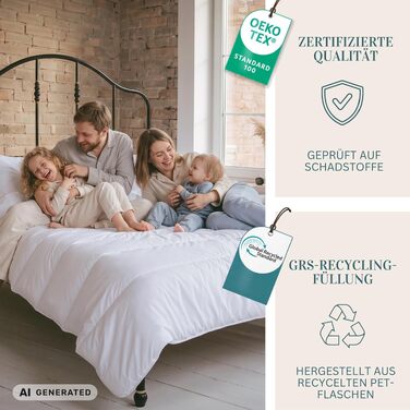 Всесезонна ковдра FAM Home 135x200 см, гіпоалергенна, що миється