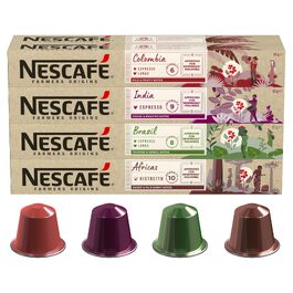 Набір кавових капсул NESCAFÉ Farmers Origins для машин Nespresso, 4 смаки, 60 капсул