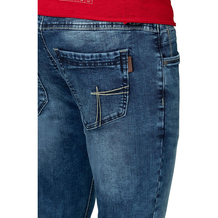 Чоловічі джинси Timezone Eduardotz Slim Fit, блакитні, W29-W40, Stretch 32W/34L (White Aged Wash 3201)