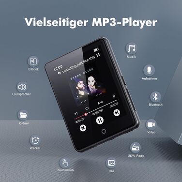 Дитячий MP3-плеєр з Bluetooth 5.3 та динаміком, 2.8