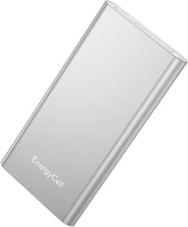 Power Bank Pilot 4GS 12000mAh - Портативний зарядний пристрій для iPhone, Samsung, Huawei та інших пристроїв (Сріблястий)