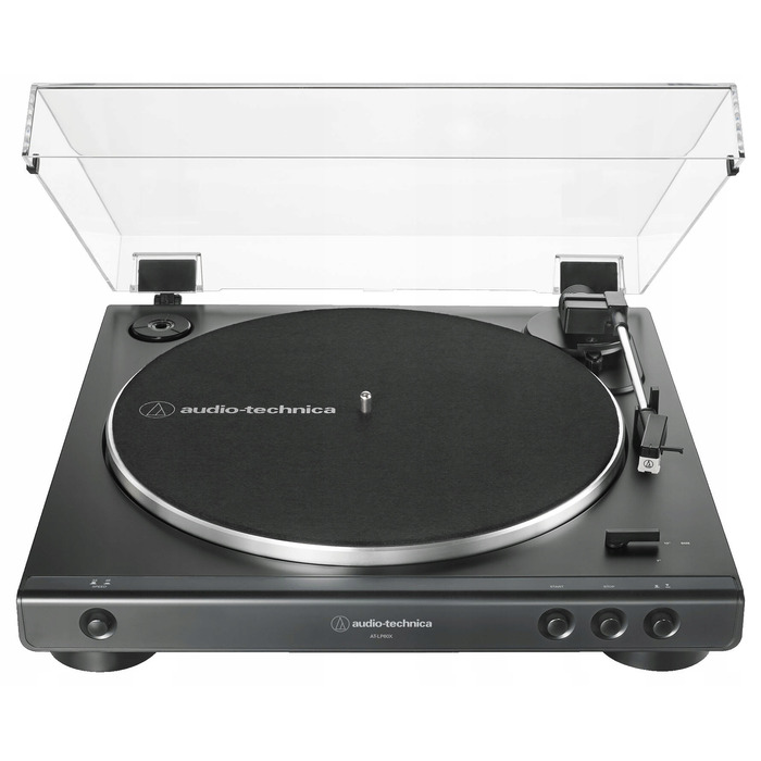 Вініловий програвач Audio-Technica AT-LP60XBT з пасиковим приводом та попереднім підсилювачем, чорний