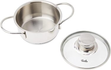 Міні-каструля Fissler Häppchen з нержавіючої сталі 12 см, 0,5 л, з кришкою, для індукції