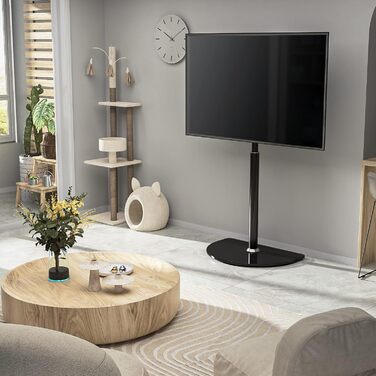 Adjustable TV Stand for 32-65 inch LED LCD OLED TVs - Swivel & Height Adjustable, up to 40kg, Cable Management