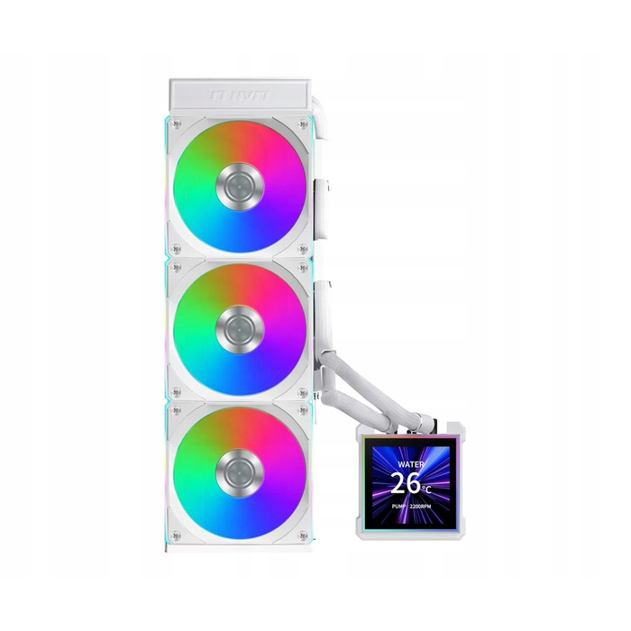 Система рідкого охолодження Lian Li Hydroshift II LCD-S 360CL 3x120мм Intel/AMD, Біла