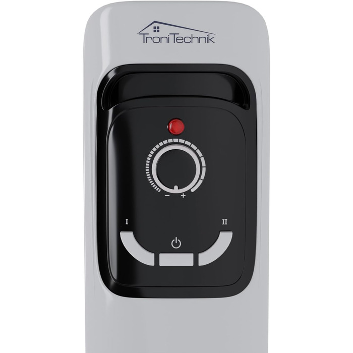 Масляний радіатор Tronitechnik® TT-OR 311 - електрообігрівач з 3 режимами, 11 ребер, 2500 Вт, білий
