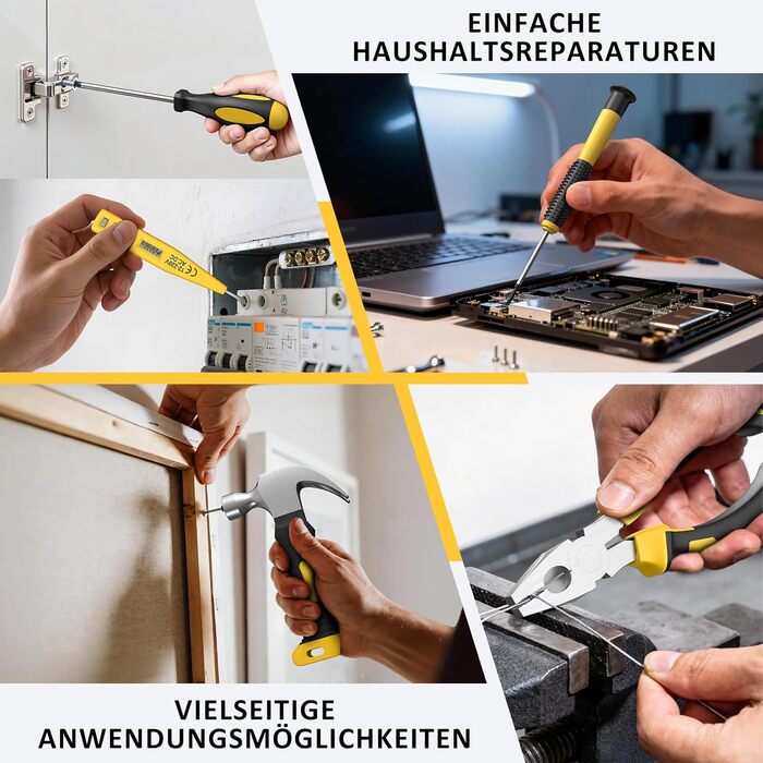 Набір інструментів Sundpey 170 предметів з акумуляторним дрилем-шуруповертом 21V, універсальний для дому, будівельні та ремонтні роботи