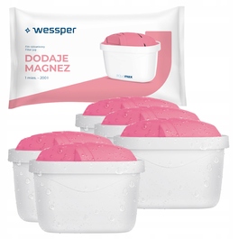 Магнієвий фільтр для води Wessper AquaMax MG+ для фільтра-кувшина, 5 шт.