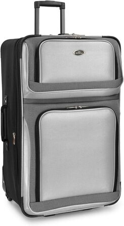 Набір валіз U.S. Traveler New Yorker (4 шт) - червоний, легкий, м'який, розширюваний