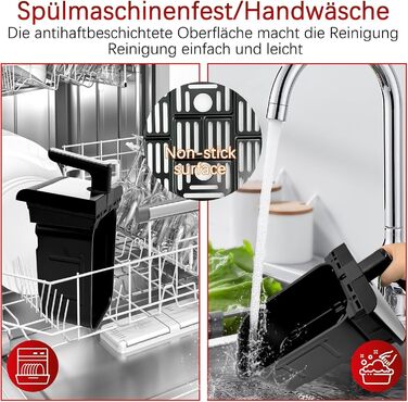 Фритюрниця повітряна Jacgood 9L з 2 кошиками, 1800W, цифрове управління, 8 програм