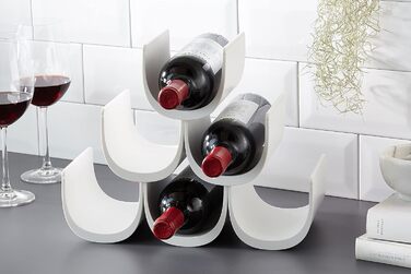 Alessi Noè | GIA13 B - Modular Bottle Rack Design, Thermoplastic Resin, 15.5 x 10 x 11.5 cm (White)