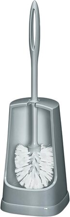 Набір для туалету WENKO Simple Grau: тримач для щітки, пластик, 12.5 x 40 x 12.5 см, сірий