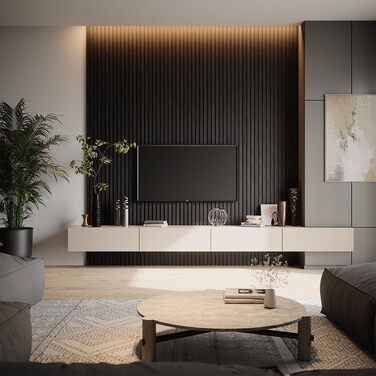 Акустичні стінові панелі Vicco для покращення звукоізоляції приміщення, чорні, комплект 4 шт.