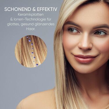 Severin випрямляч для волосся HG 0622 Mattschwarz: керамічне покриття, іонізація, 130-230°C