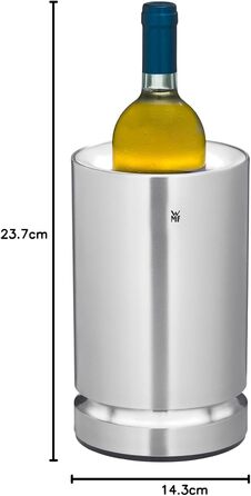 WMF Electric Bottle Cooler, Sparkling Wine or Wine Cooler Electric, Cooling Sleeve, LED Lighting