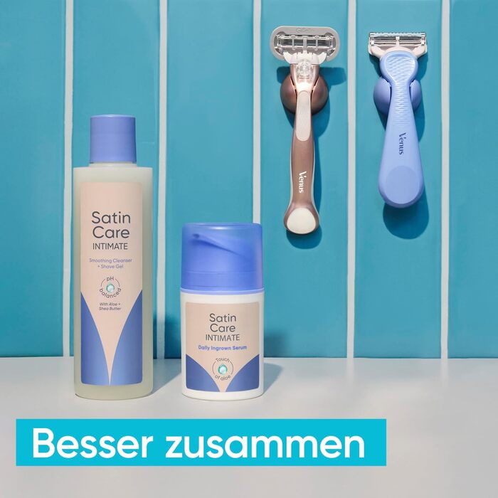 Жіноча бритва Gillette Venus для зони бікіні, сіро-блакитна (1 ручка + 5 змінних касет)