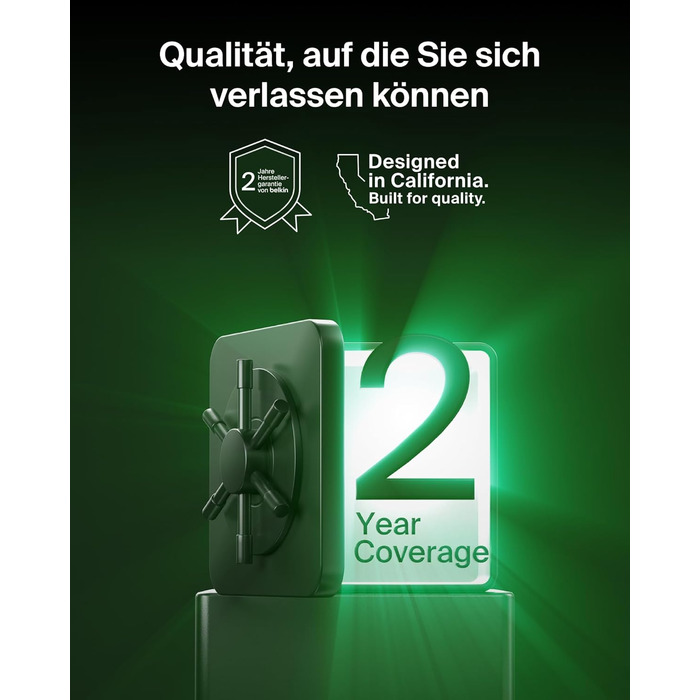 Belkin UltraCharge Pro Qi2.2 Бездротова зарядка 3-в-1 25W MagSafe сумісна для iPhone, Apple Watch, AirPods, Pixel – Чорна