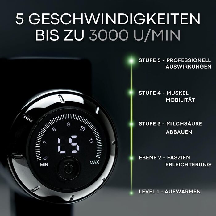 Масажер для м'язів BOOTECH CORE PLUS: тиха масажна пістолета з 6 насадок, керуванням через додаток та амплітудою 6-12 мм