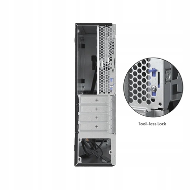 Корпус Chieftec A4/300 Tower Slim з блоком живлення, червоний