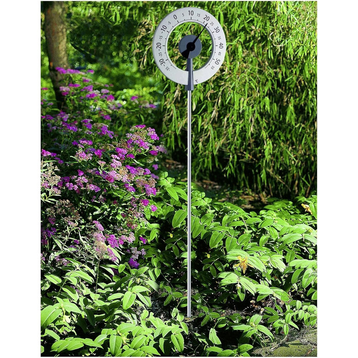 TFA Dostmann Lollipop-style Garden Thermometer, 12.2055.10, weather-resistant, with large numbers