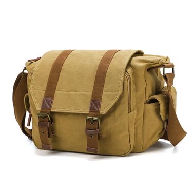 Сумка для фотоапарата DSLR Canvas Messenger BG507 (Хакі) 34x13x27 см