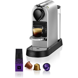 Кавомашина Krups Nespresso XN741B Citiz, еспресо, автоматична, 1 л, 1260 Вт, срібляста