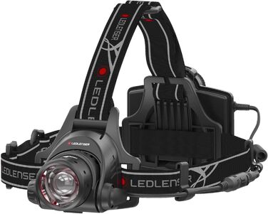 Ліхтар налобний Ledlenser H14R.2, LED, акумуляторний, 1000 люмен, до 35 годин, червоне світло, фокусування однією рукою