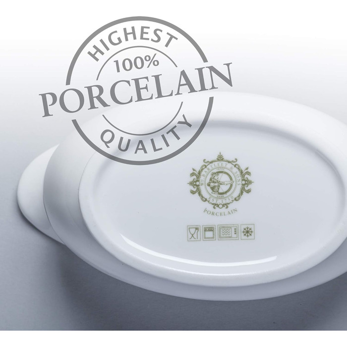 WM Bartleet & Sons 1750 T307 Porcelain Saucepan, 500 ml, White