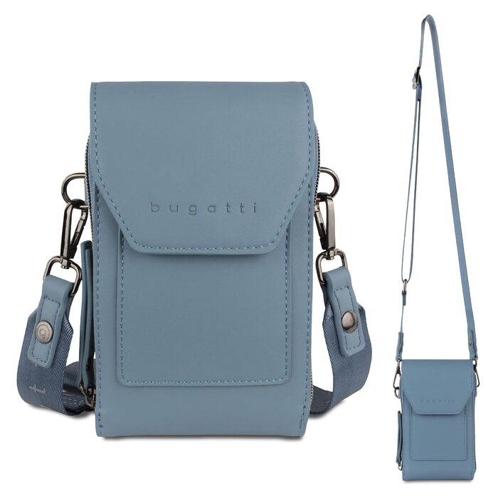 Сумка Bugatti Almata на плече з відділенням для смартфона, кросбоді для жінок (Джинс)