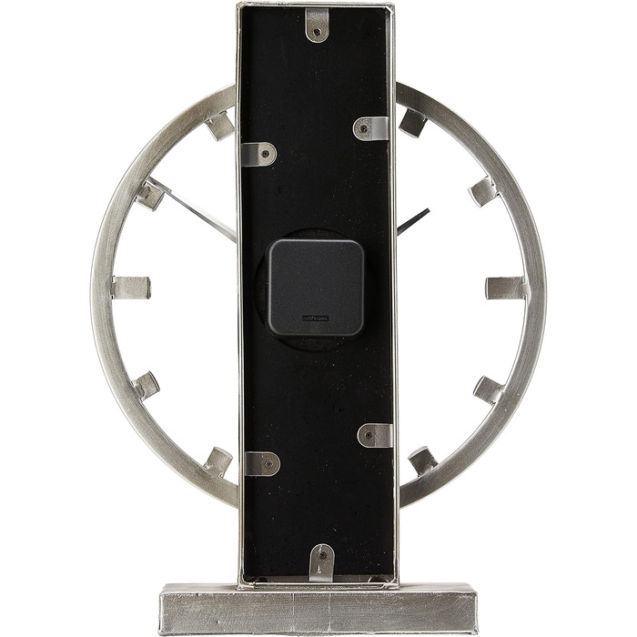Bulova B1864 Silver Streak Desk Clock, Silver, Silver-Colored