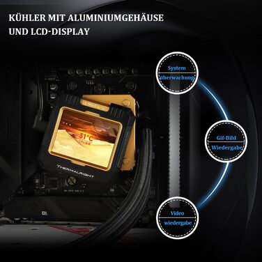 Thermalright Frozen Warframe 240 – рідинна система водяного охолодження CPU з ARGB підсвічуванням та LCD-дисплеєм (240 мм)