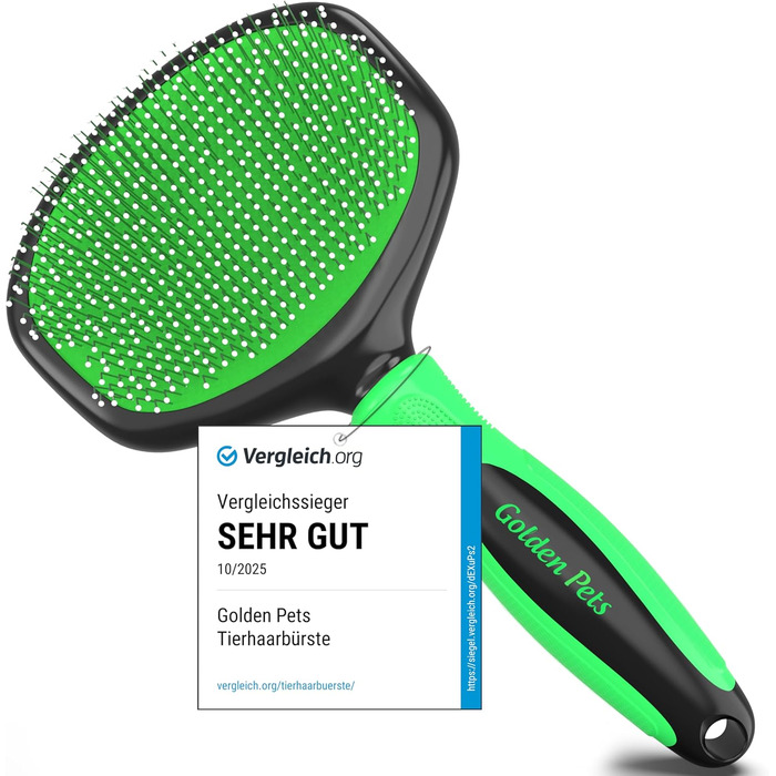 Щітка для котів та собак TESTURTEIL SEHR GUT з захисними нопочками, розмір M/L, покращена версія