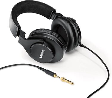 Навушники Shure SRH440A Over-Ear для моніторингу та запису, професійні студійного класу, розширений частотний діапазон (2022)