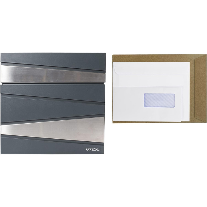 Поштовий ящик ARREGUI Armor E6905 антрацит з газетницею, сталь, розмір M (DIN A4)