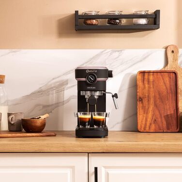 Еспресо-машина Cecotec Cafelizzia 890 Rose Pro: Еспресо, капучино, 1350 Вт, Thermoblock, 20 Bar, рожева з манометром