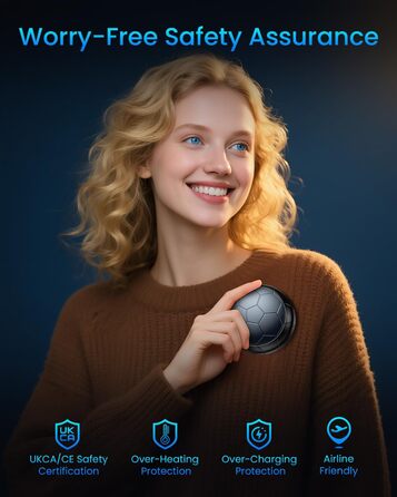 Електричні грілки для рук 2 шт. | USB-грілки з 3 режимами нагріву, 20 годин тепла, для холодного клімату, Outdoor/Indoor (Сірий)