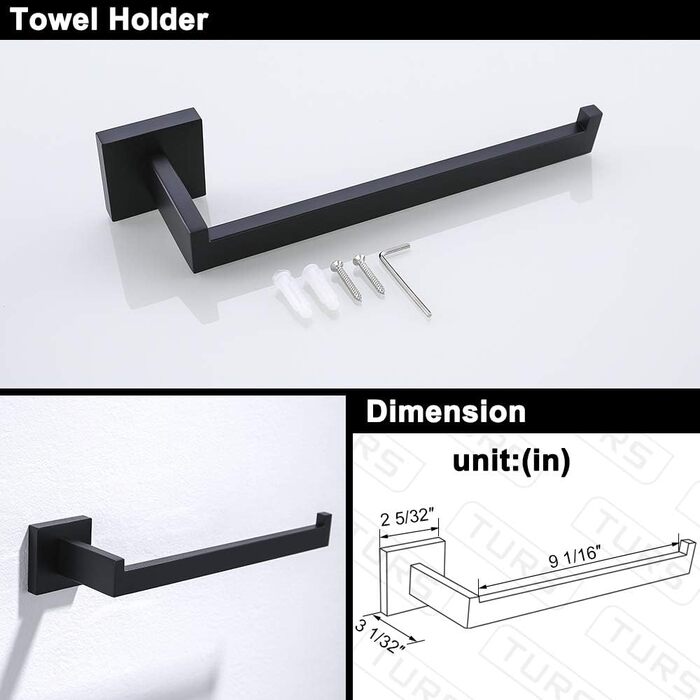 Turs Stainless Steel Toothbrush Holder Bath Drinking Glass Tumbler with Holder Wall Mount, Polished Surface, K7007P (4 Piece Set)