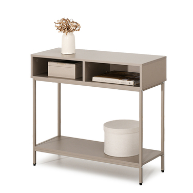 Консольний столик Mebel-Partner, бежевий матовий, 80 x 75 x 30 см