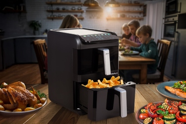 Аерофритюрниця вертикальна FR300 2700W, дві кошики, 10л