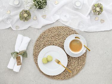 CreaTable Серія Barcelona: 12-частинний порцеляновий сервіз для столу (18-частинний кавовий сервіз), Made in Europe, придатний для миття в посудомийній машині та використання в мікрохвильовці