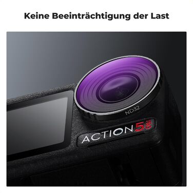 Фільтри K&F Concept ND/CPL для DJI Osmo Action 4/5 PRO: набір 4 шт (CPL, ND8, ND16, ND32)