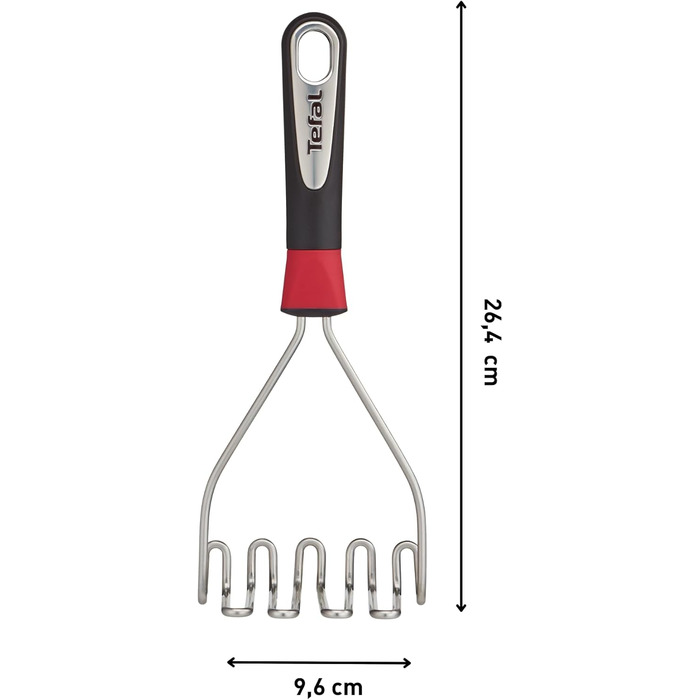Tefal Ingenio INOX вінчик нержавіюча сталь 35.15x9.2x7 см для пюре (унікальний дизайн)