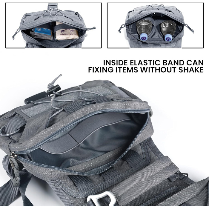 Рюкзак для собак Exceent Eite Spanker: зручний для подорожей, кемпінгу та походів. Оливковий колір, сірий, розмір M. 2 бічні кишені.