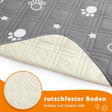 Водонепроникний килимок для собак Pick For Life, 137x208 см. Захист диванів та ліжок. Легко миється, підходить для великих та маленьких собак (сірий & білий)