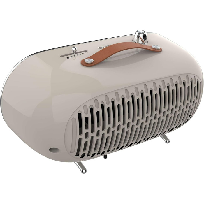 Обідній нагрівач Cecotec ReadyWarm 1500 Ceramic Retro: керамічний, 1500 Вт, регульований термостат, 2 режими, безпека, 15 м², бежевий