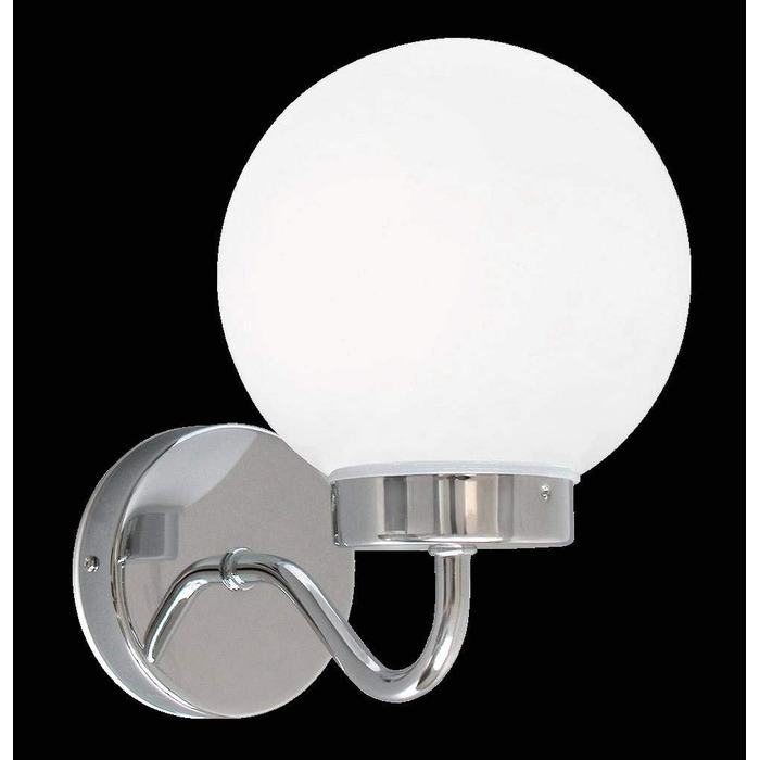 Send Bathroom TOGO in Chrome White Wall Lamp Globe Lamp Bathroom Lamp
