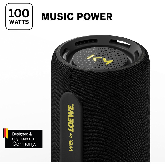 Loewe We. HEAR pro: Портативна Bluetooth колонка 60W, чорна. Водонепроникна, до 17 годин роботи, для дому та вулиці